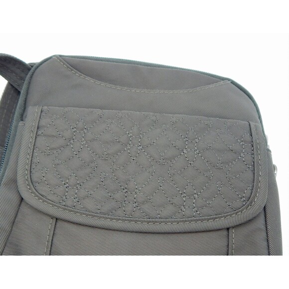 Travelon Anti-Theft Signature Quilted Slim Pouch Olive Green Crossbody Bag 42759 - Picture 12 of 12